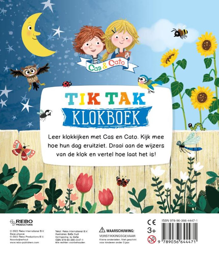 Rebo publishers tik tak klokboek 3+