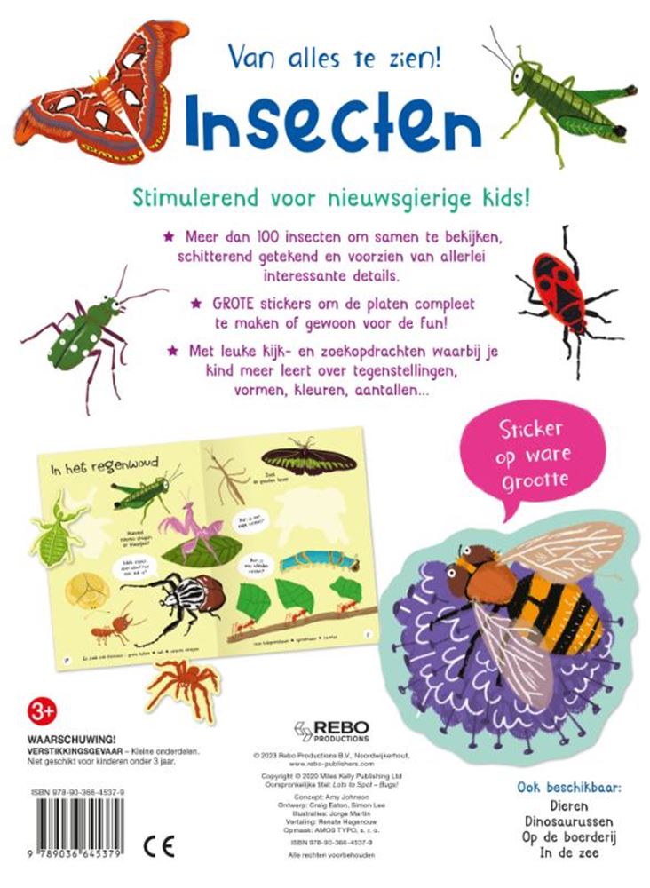 Rebo publishers van alles te zien! insecten 3+