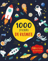 Stickerboek:de ruimte - 1000 stickers 3+ | 2 stuks - afbeelding 1