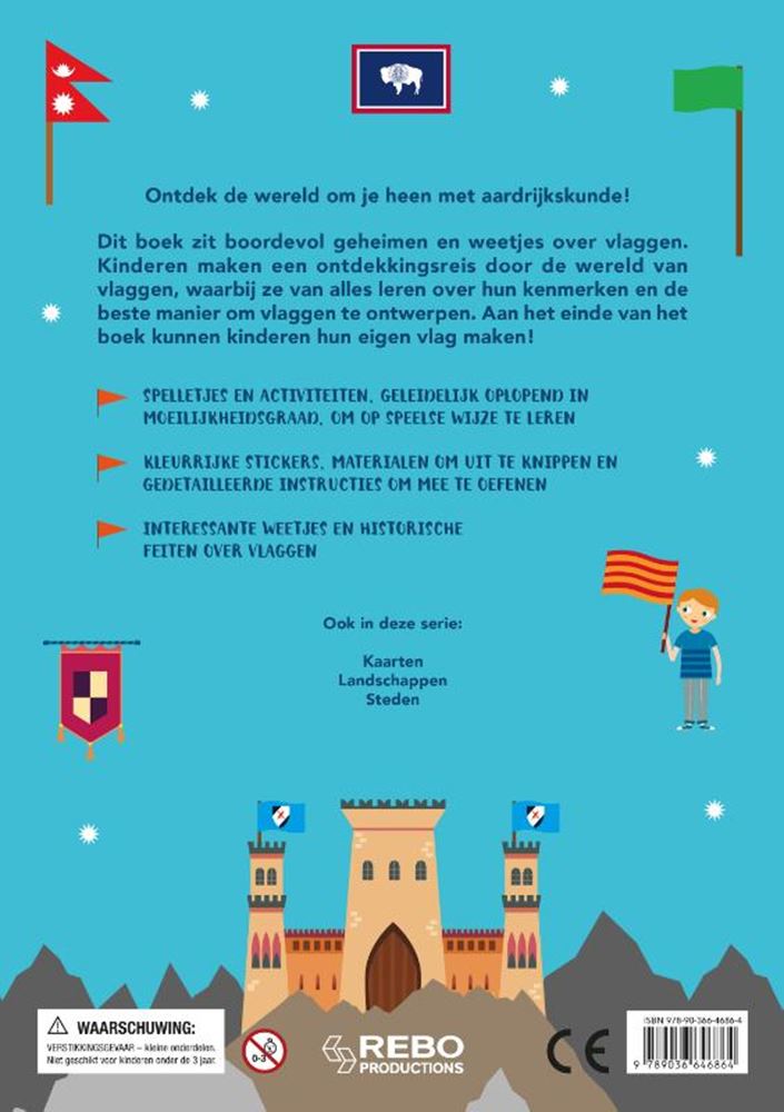 Rebo publishers vlaggen - gek op de wereld 6+