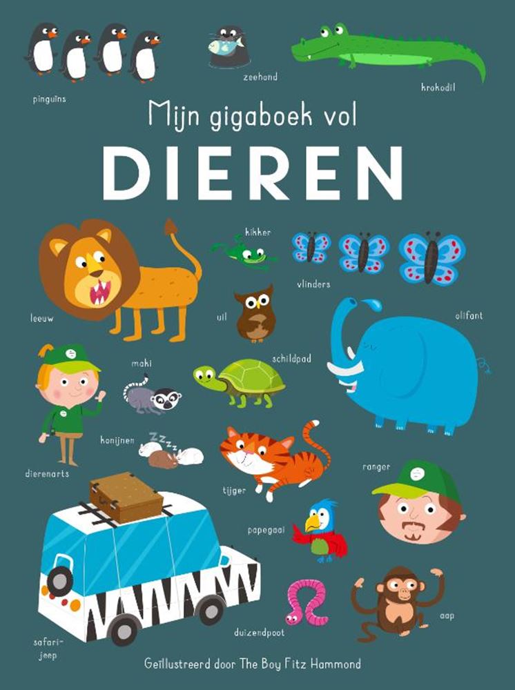Rebo publishers mijn gigaboek vol dieren 0+