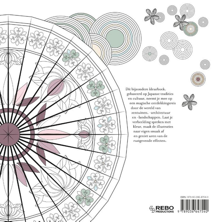 Kleurboek: japanse harmonie volwassene
