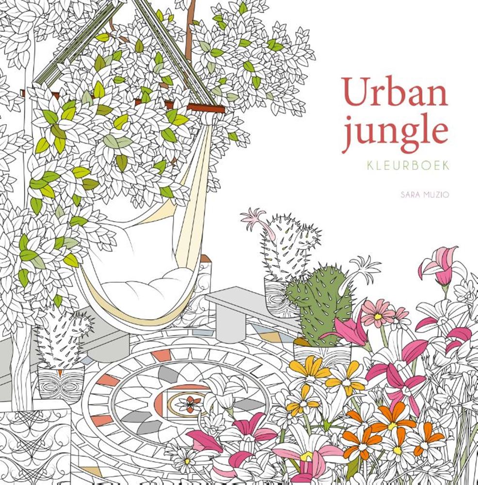 Kleurboek: urban jungle volwassene