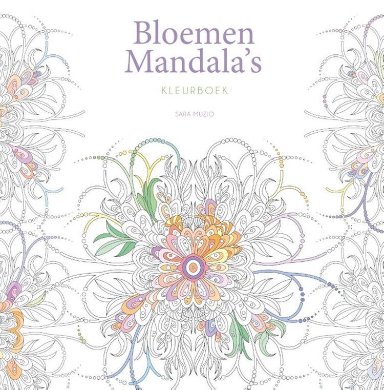Kleurboek: bloemen mandala's volwassene