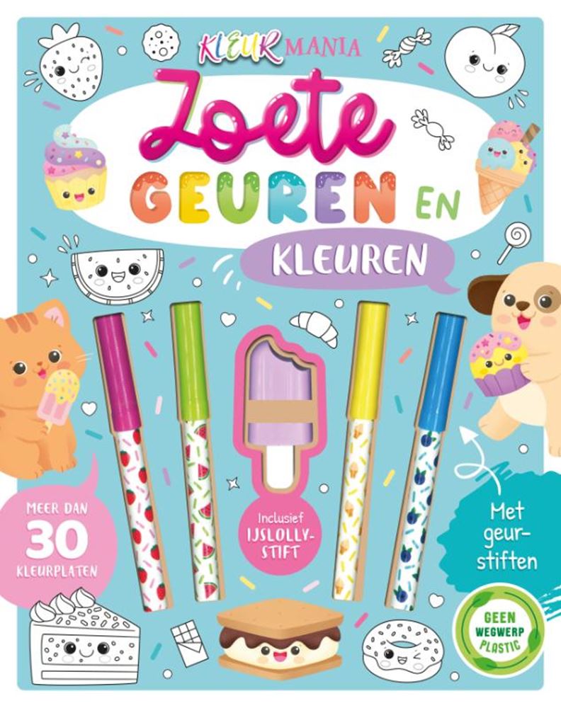 Zoete geuren en kleuren - kleurmania 3+