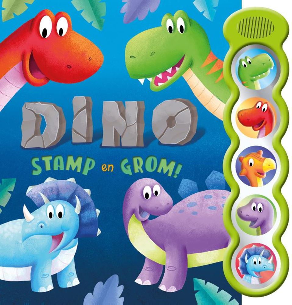 Geluidenboek: dino stamp en grom! 0+