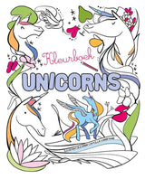 Merkloos sans marque kleurenboek - unicorns - fabelachtige designs - afbeelding 1