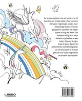 Merkloos sans marque kleurenboek - unicorns - fabelachtige designs - afbeelding 2