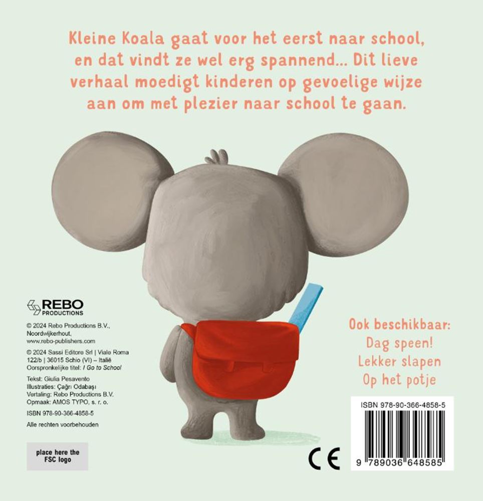 Rebo publishers naar school - stap voor stap kartonboekje
