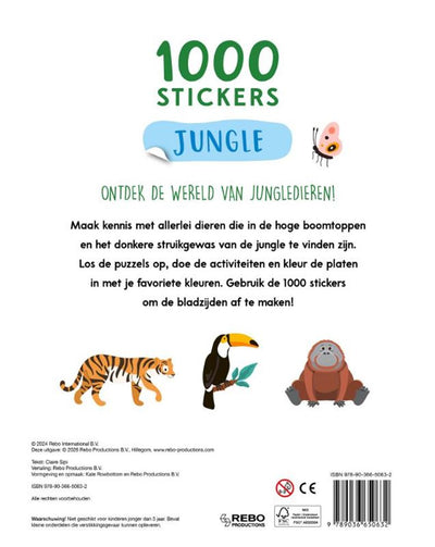 Rebo publishers jungle - 1000 stickers 4+