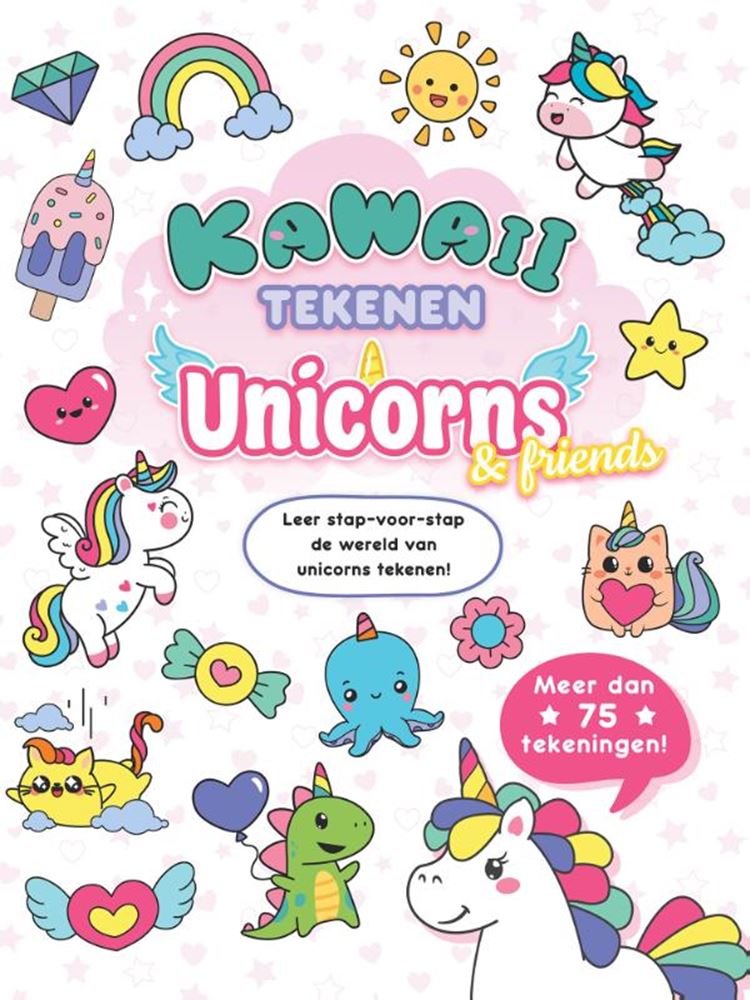 Kawaii tekenen unicorns friends 6+
