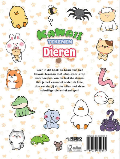 Rebo publishers kawaii tekenen dieren 6+