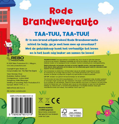 Rebo publishers rode brandweerauto - geluidenboek