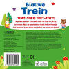 Geluidenboek: blauwe trein. 1+