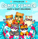 Rebo publishers comfy summer - cute cozy coloring. 6+ - afbeelding 1