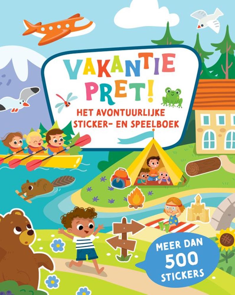 Vakantiepret! sticker- en speelboek. 4+