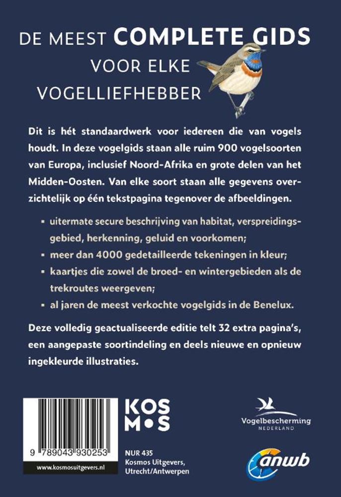 Anwb vogelgids van europa volwassene