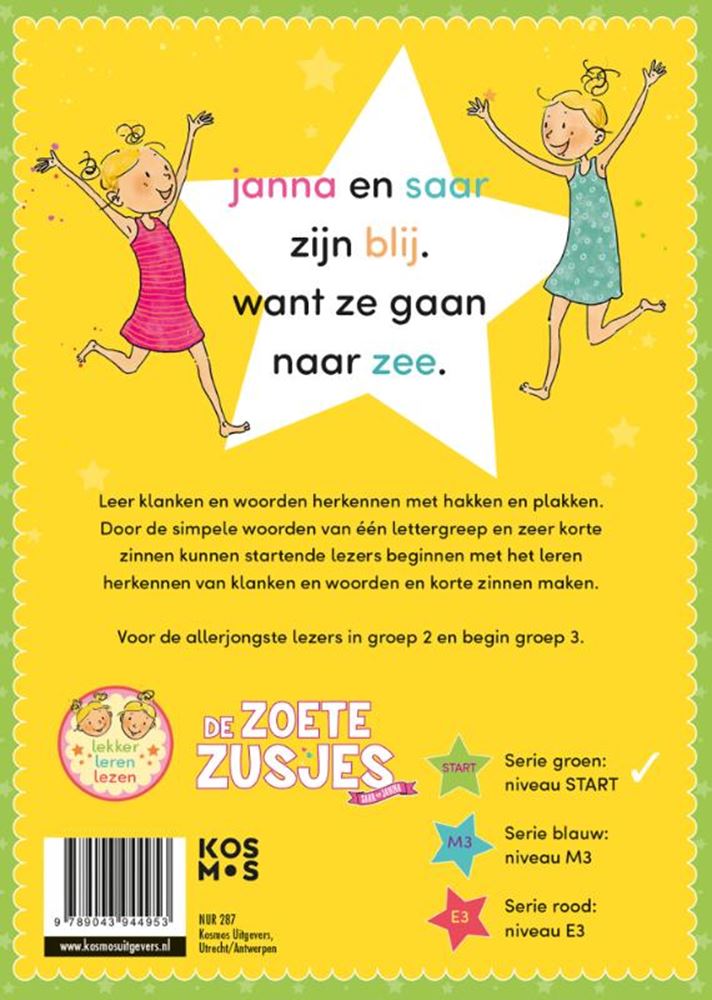 Centraal boekhuis zoete zusjes: de zon en de zee 4+