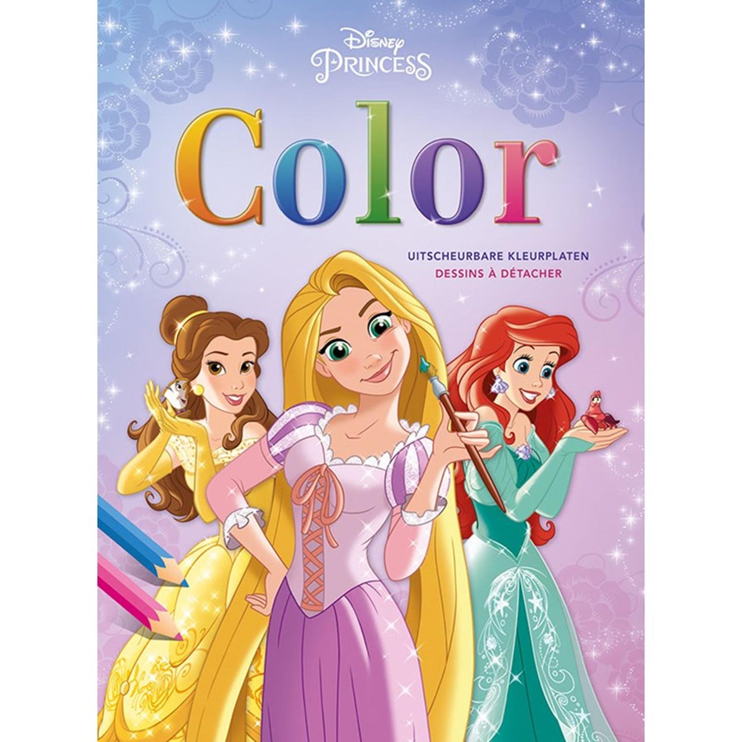 Deltas disney princess - kleurboek - blok met uitscheurbare kleurplaten