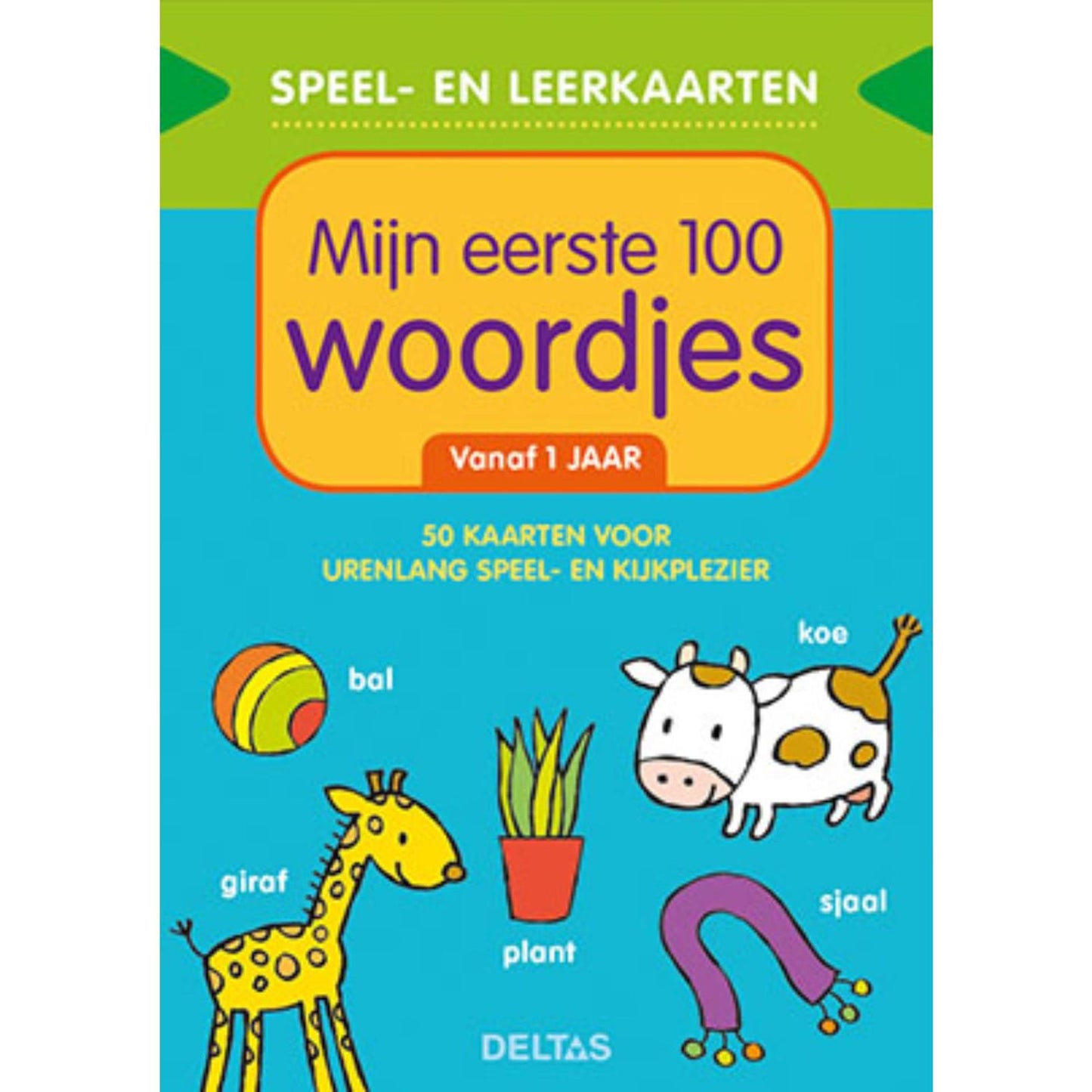 Deltas speel- en leerkaarten - mijn eerste 100 woordjes