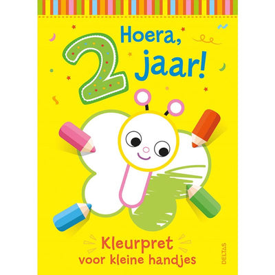 Deltas hoera, 2 jaar! kleurpret