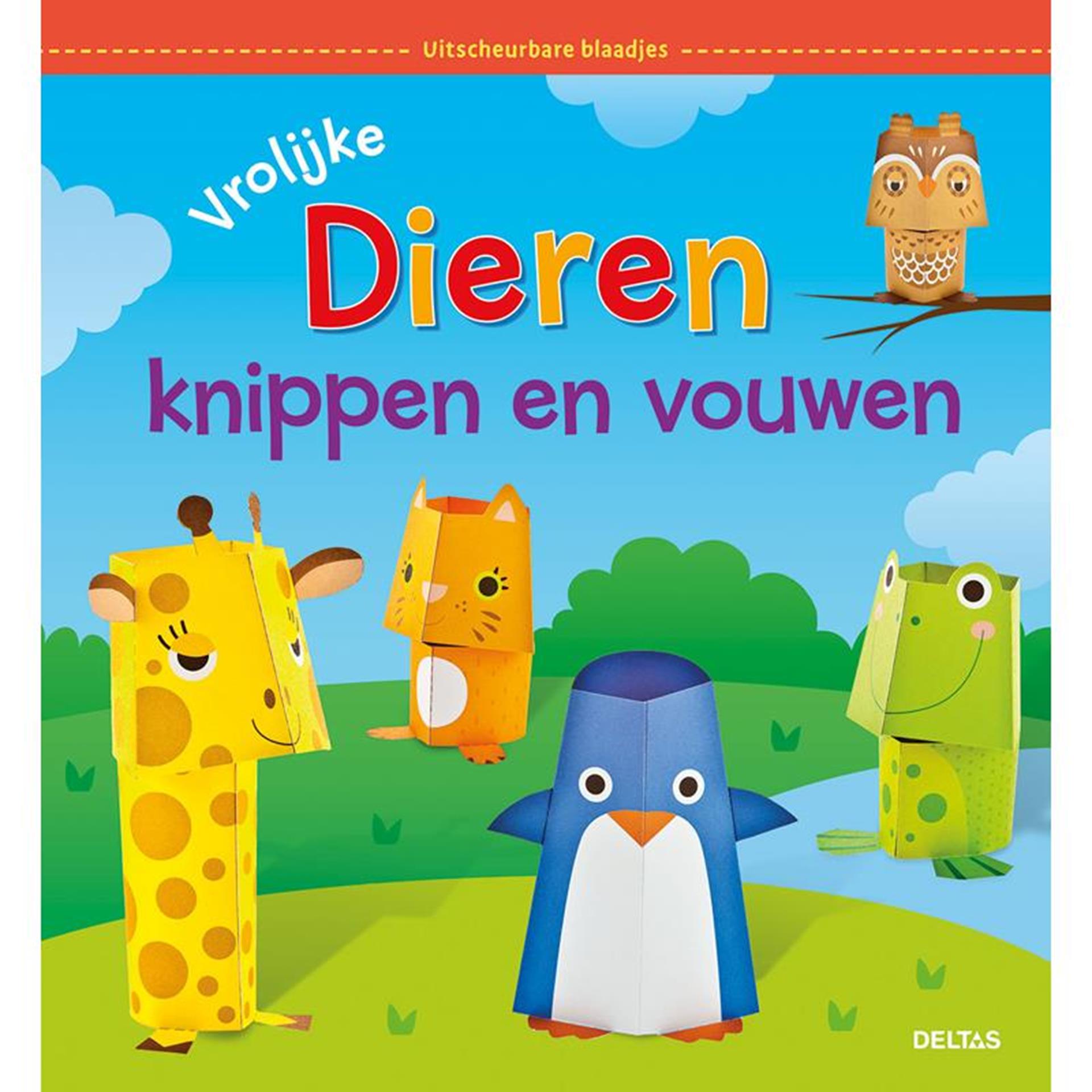 Deltas vrolijke dieren knippen en vouwen