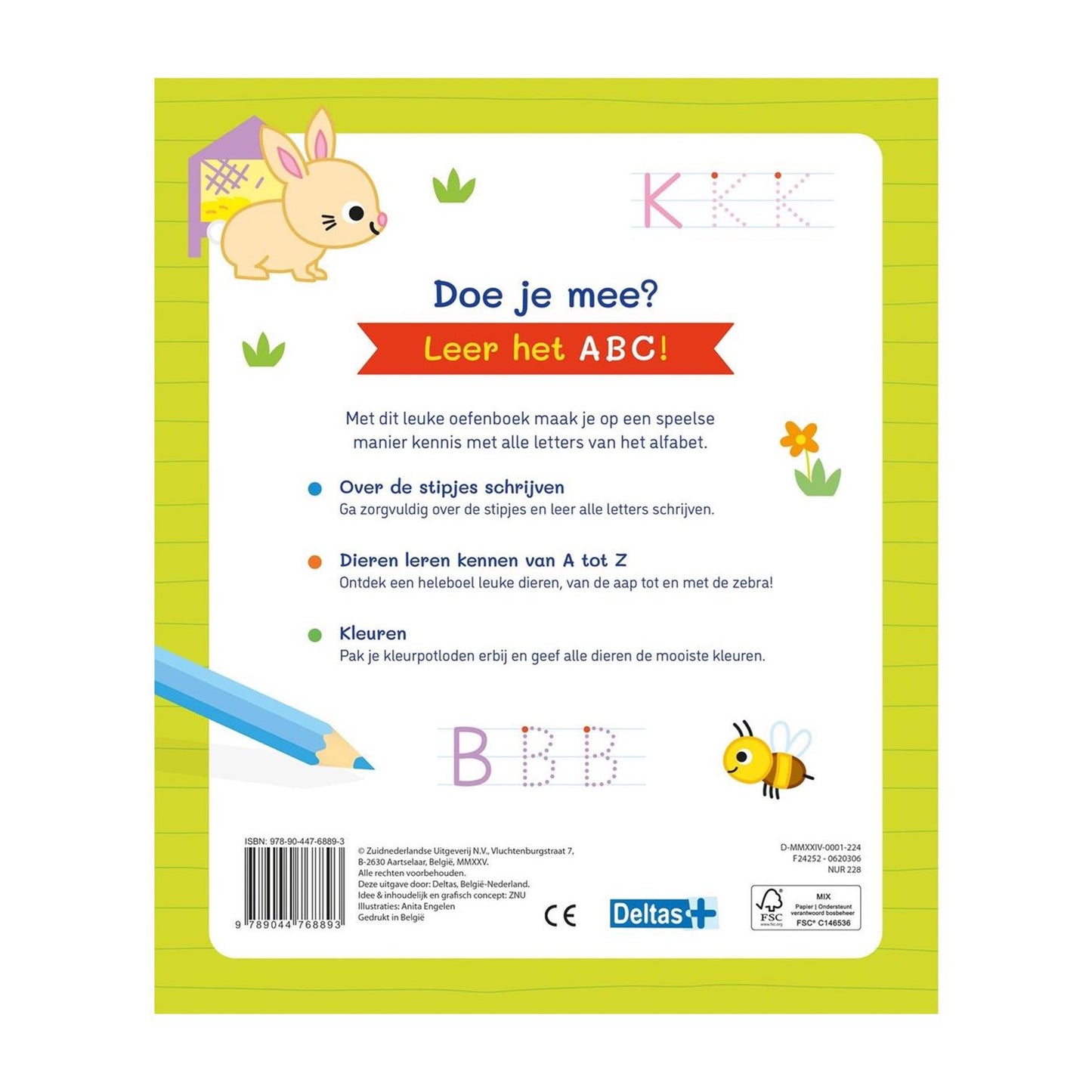 Deltas mijn eerste a, b, c oefenboek