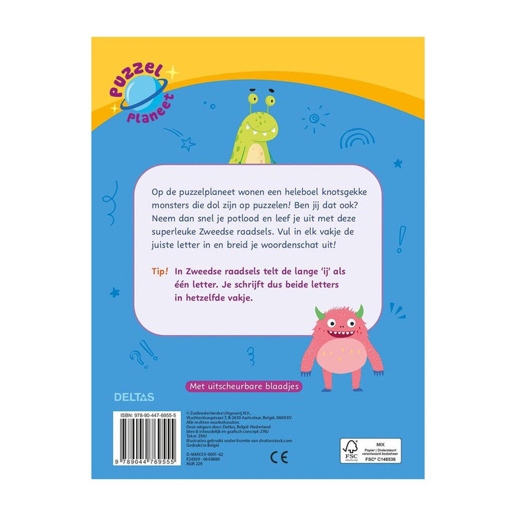 Deltas puzzelplaneet - megacoole zweedse raadsels 9-11 jaar