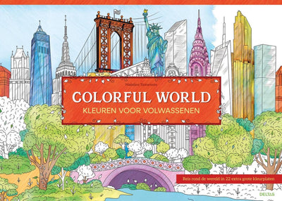 Deltas colorful world kleuren voor volwassenen