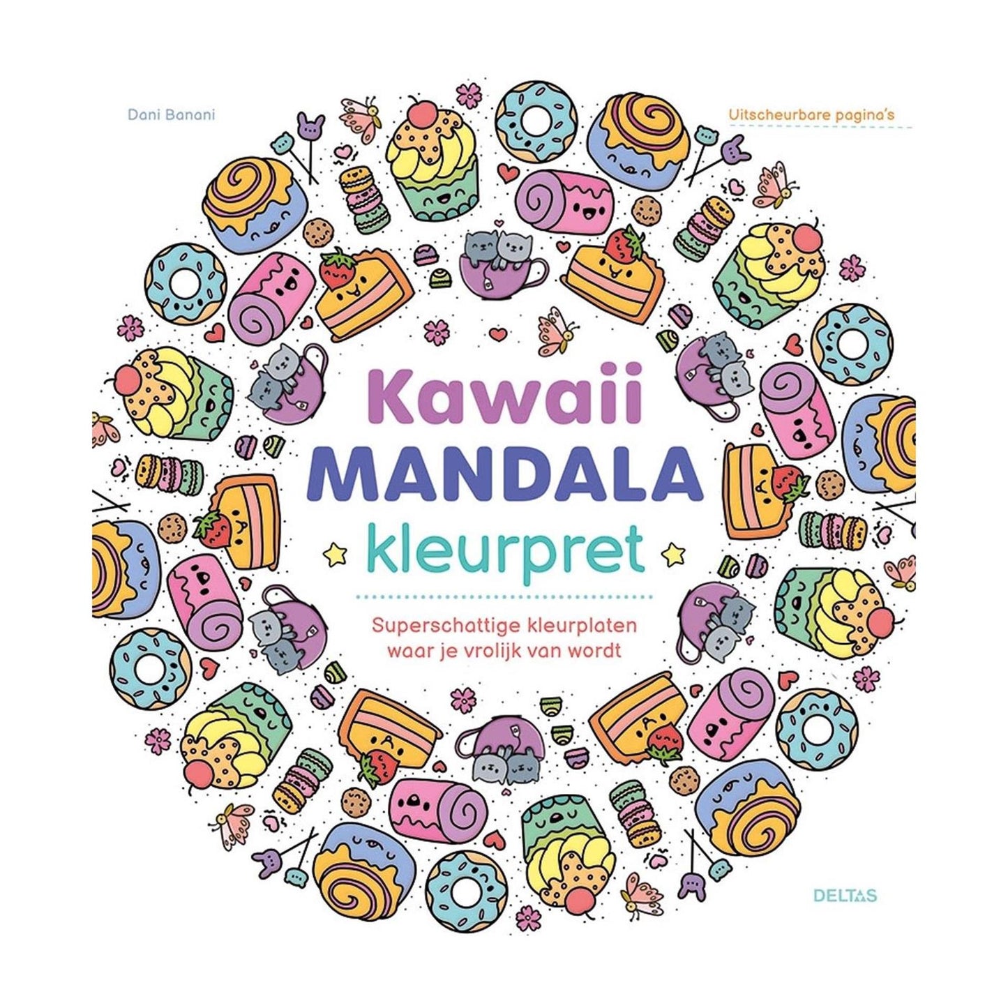 Deltas kawaii mandala kleurpret