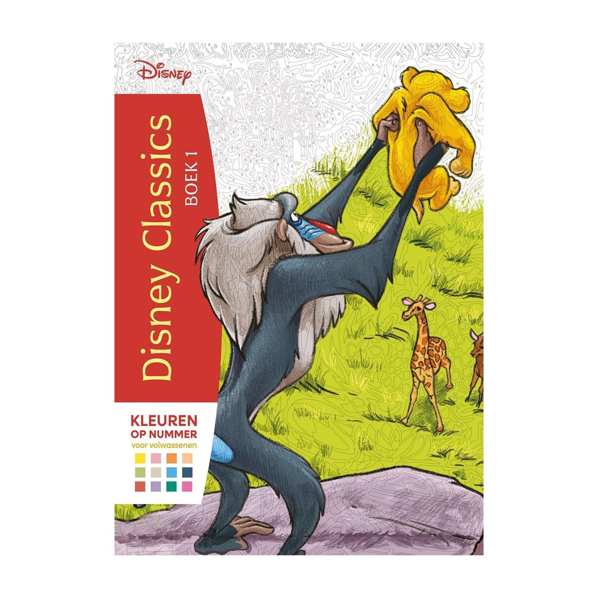 Deltas disney classics boek 1 - kleuren op nummer voor volwassenen