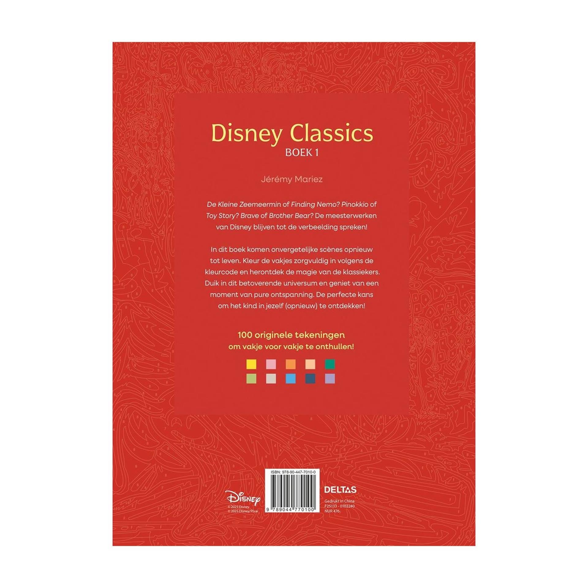 Deltas disney classics boek 1 kleuren op nummer