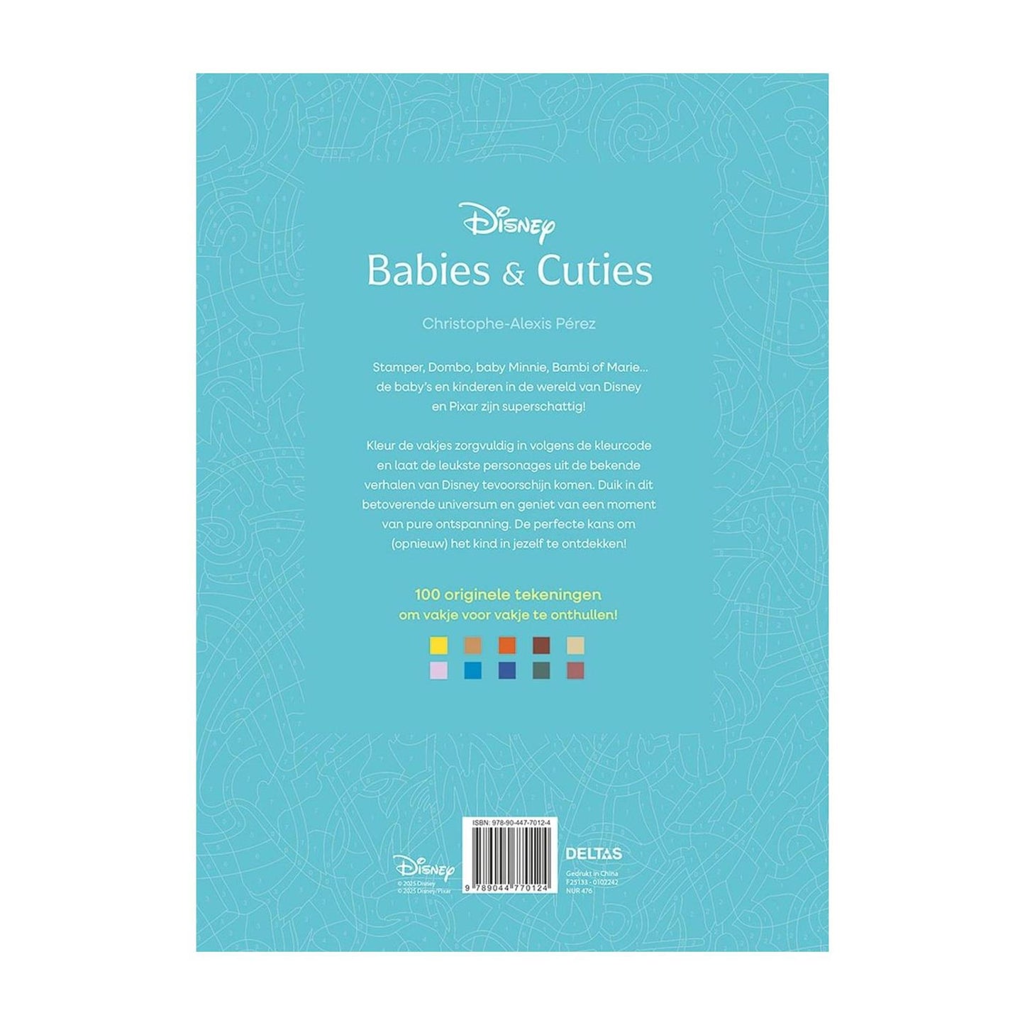 Deltas babies cuties - kleuren op nummer