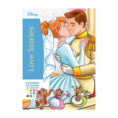 Deltas disney love stories - kleuren op nummer voor volwassenen