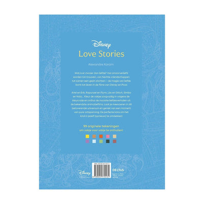 Deltas disney love stories - kleuren op nummer voor volwassenen