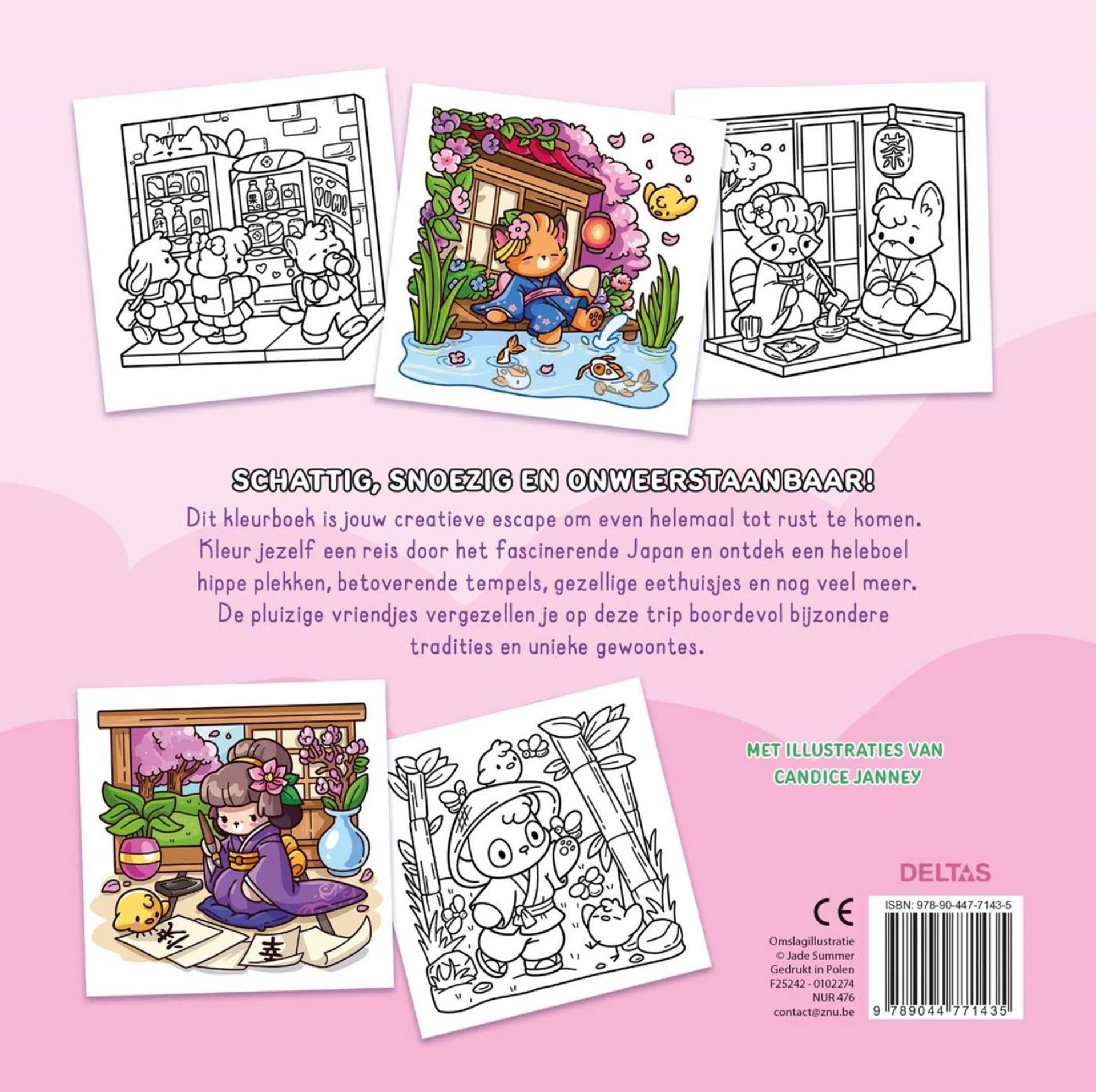 Deltas cozy japan comfy kleurboek jade summer