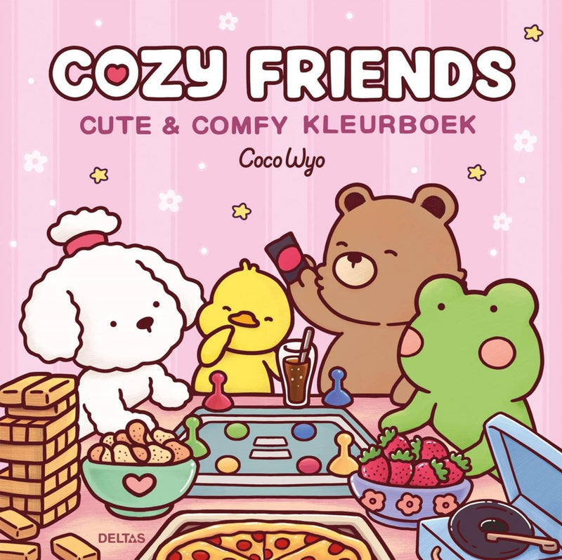 Deltas cozy friends cute comfy kleurboek coco