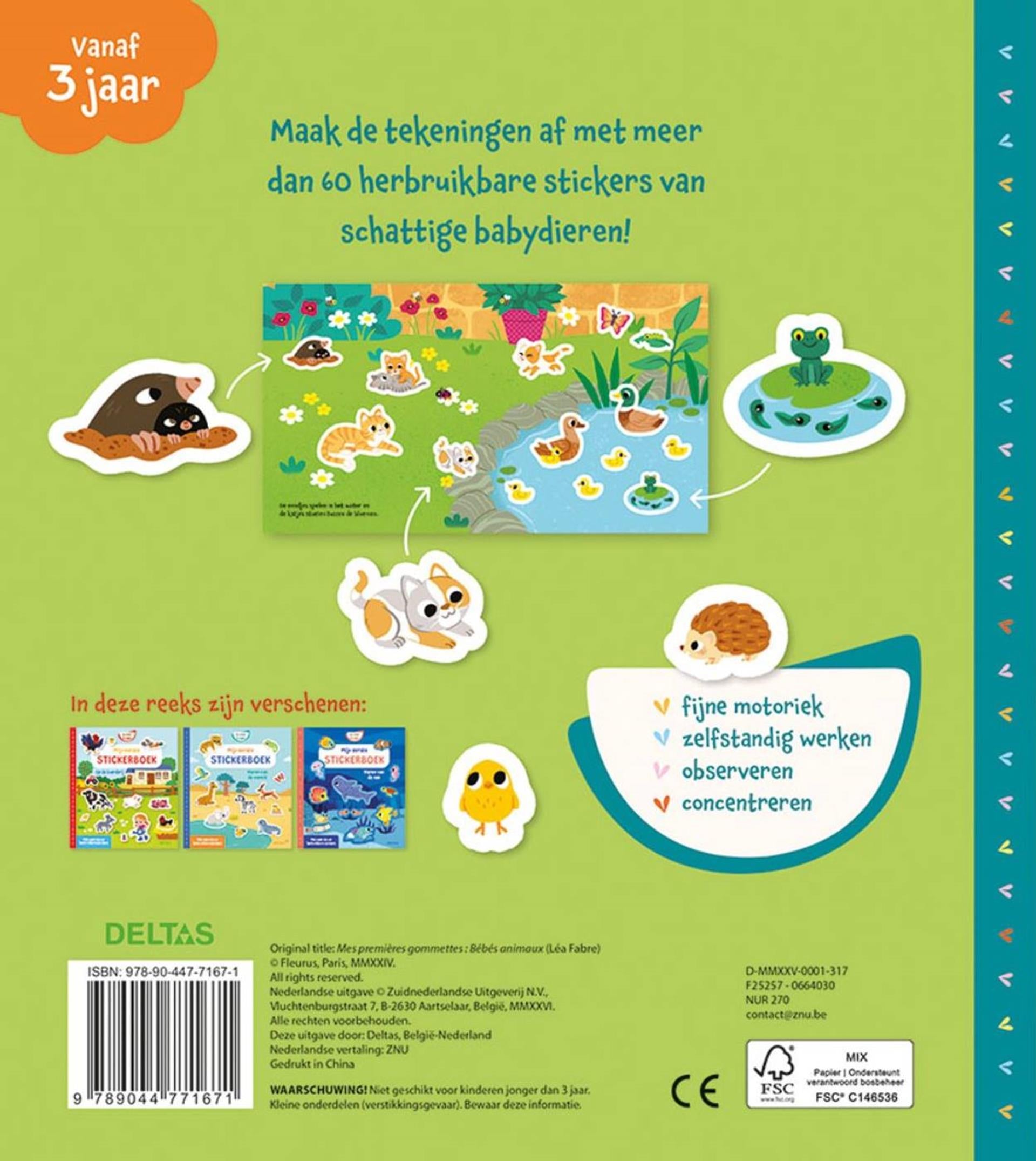 Deltas mijn eerste stickerboek - babydieren