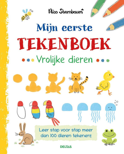 Deltas mijn eerste tekenboek - vrolijke dieren
