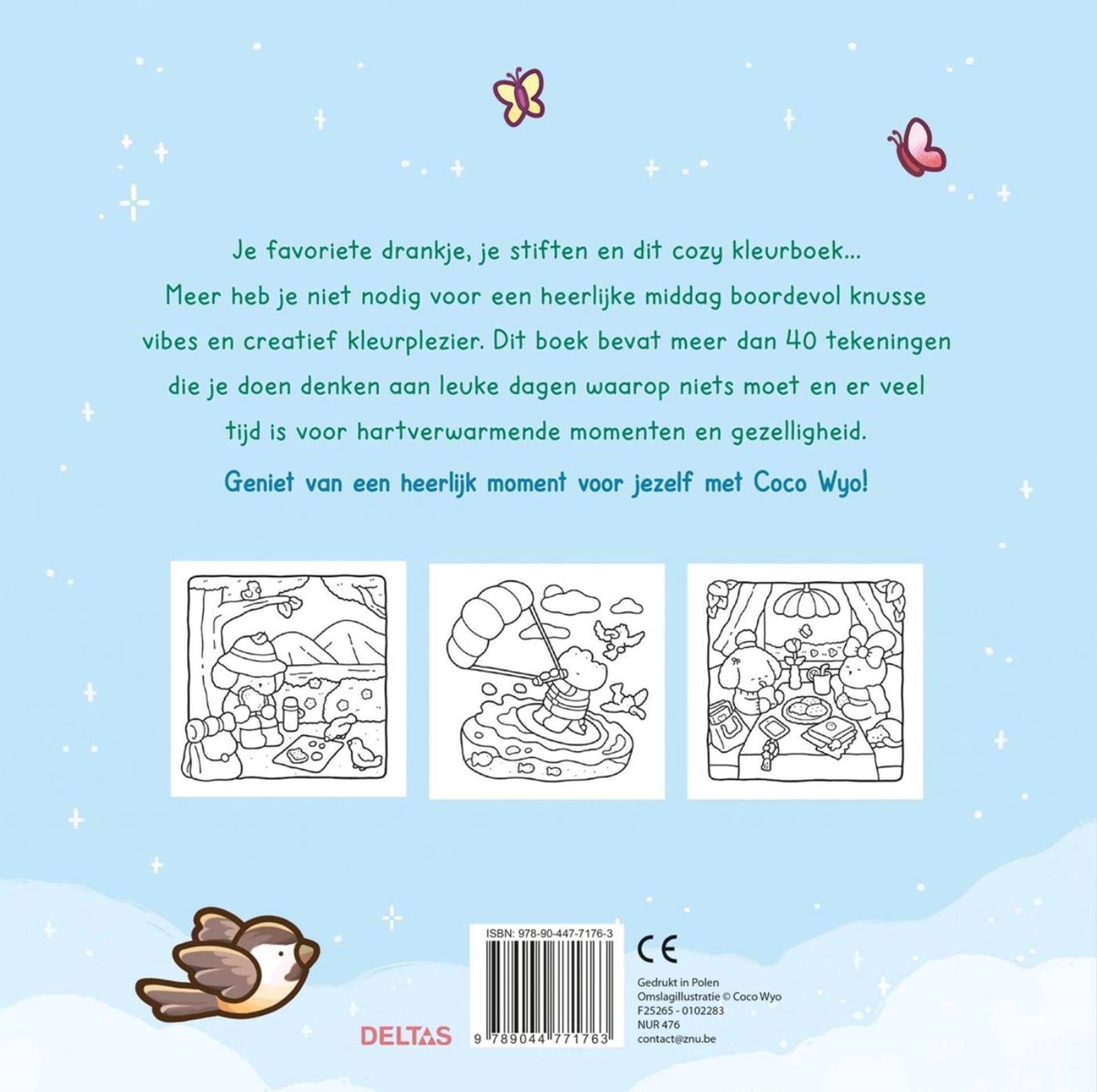 Deltas cozy days cute comfy kleurboek coco wyo