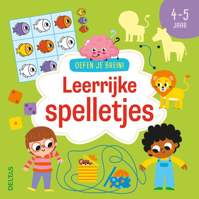 Deltas oefen je brein! leerrijke spelletjes - 4-5 jaar