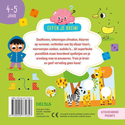 Deltas oefen je brein! leerrijke spelletjes - 4-5 jaar