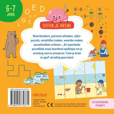 Deltas oefen je brein! leerrijke spelletjes - 6-7 jaar