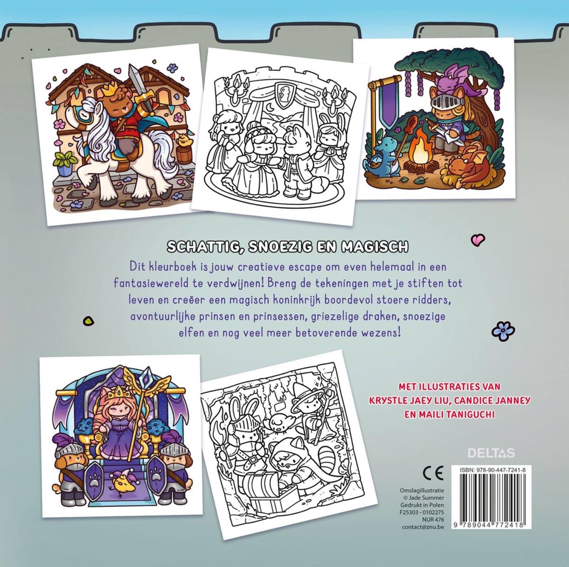 Deltas cozy kingdom fantasy kleurboek jade