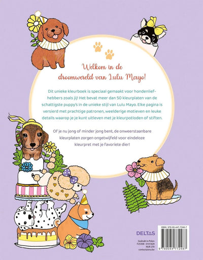 Deltas schattige puppy's kleurboek - lulu mayo