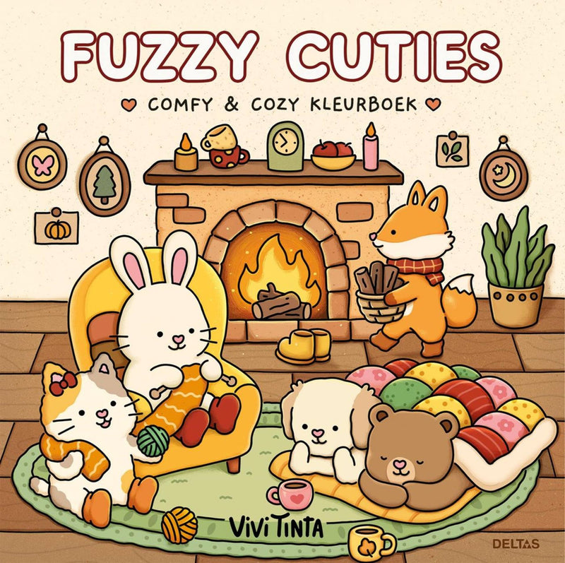 Deltas fuzzy cuties cute comfy kleurboek