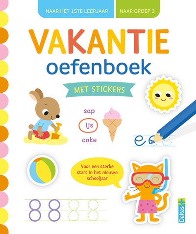 Deltas vakantie oefenboek met stickers groep 3