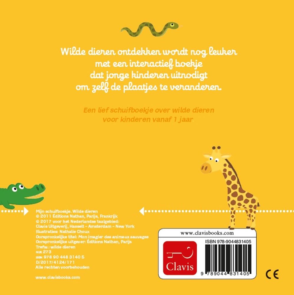 Mijn schuifboekje: wilde dieren (karton)