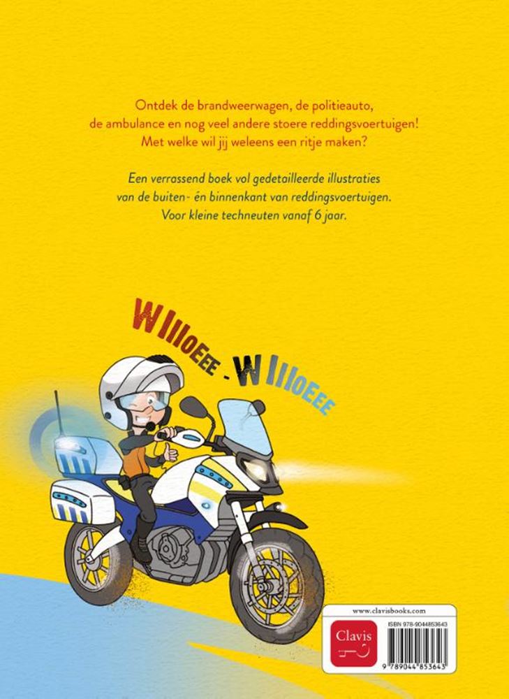 Reddingsvoertuigen vanbinnen en vanbuite