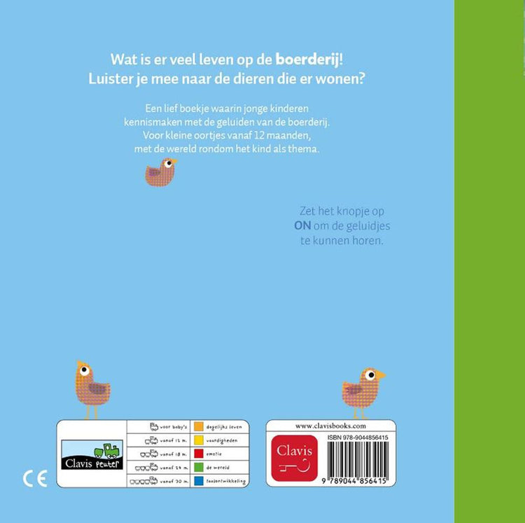 Geluidenboek: de boerderij. (nieuw) 1+